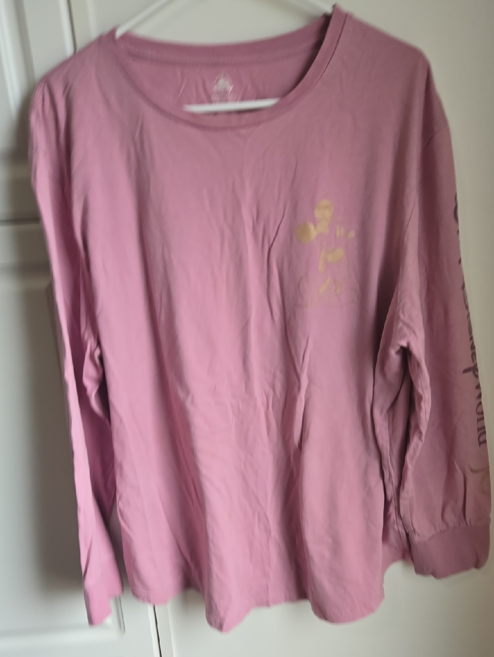 Disney 50th Anniversary Long-Sleeve Pink Graphic Tee